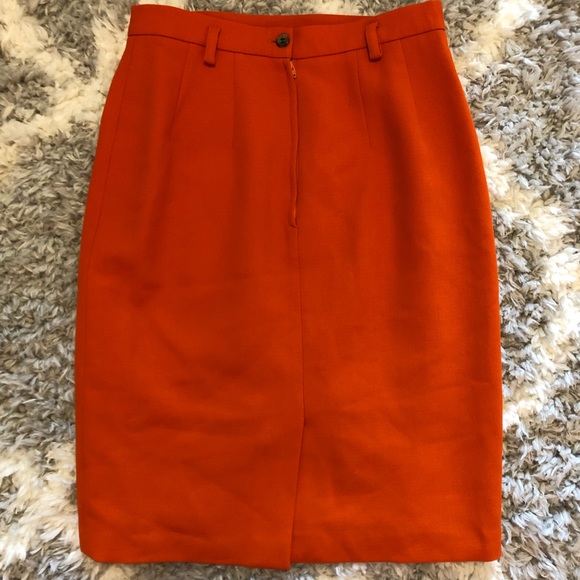 Alberto Biani Orange Women’s Skirt Size 42/8 - Picture 2 of 8